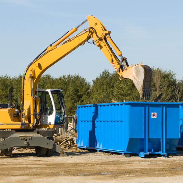 are there any restrictions on where a residential dumpster can be placed in Glencoe